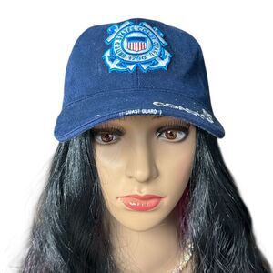US Coast Guard Hat Navy Blue US Honor Embroidered Adjustable Baseball Cap